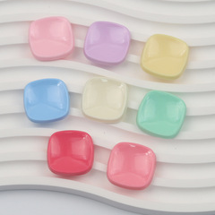 多巴胺飾品配件DIY亞克力彩色方形貼片手工材料耳飾髮夾配飾批發