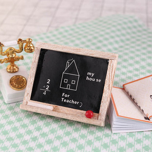 miniature food play scene model blackboard ornaments 1:12 ob22 doll house diy simulation drawing board dollhouse