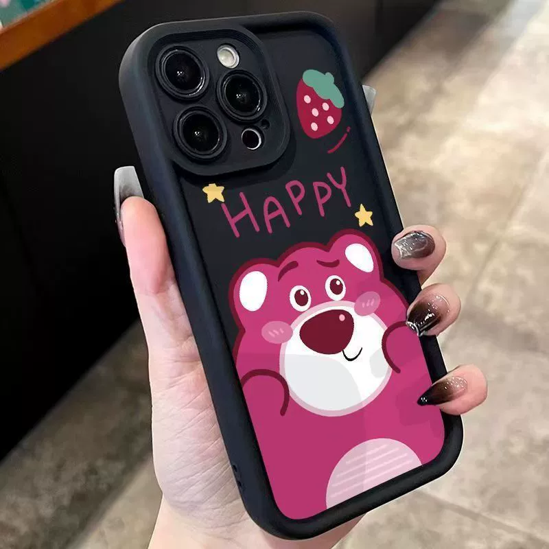 Подходит для Xiaomi 14PRO 13 12T Redmi Note13 13Pro мобильный телефон чехол Poco X6pro Strawberry Bear