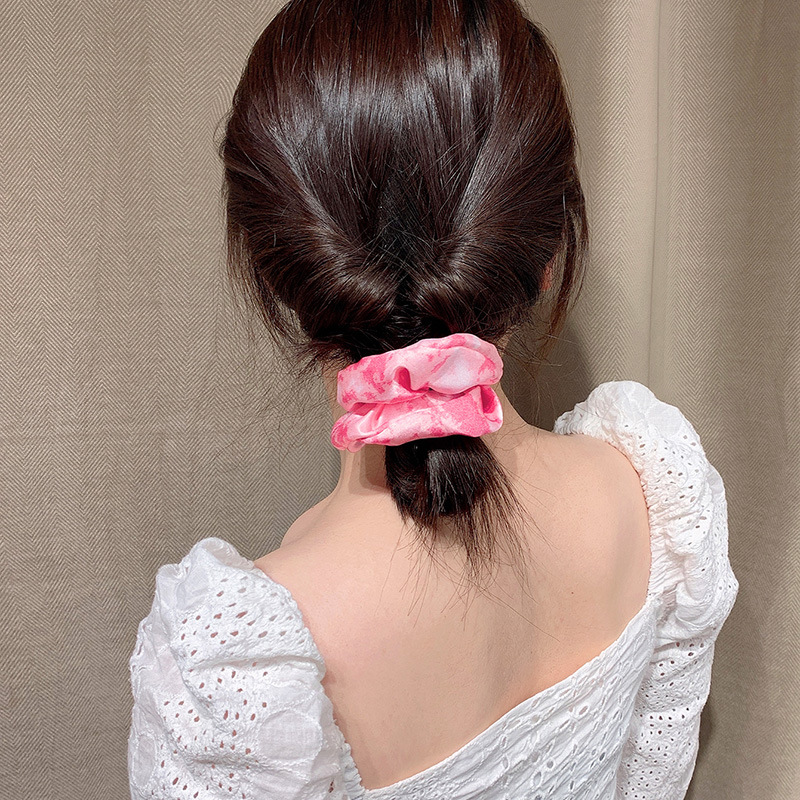 Female French Style Tie-up Hair Rope Summer Simplicity Rubber Band Headband display picture 4