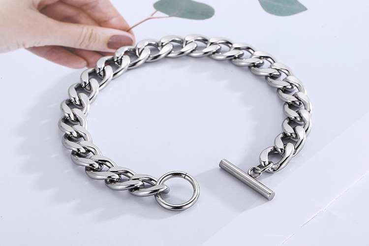30g Weight Bracelets Classification 304 Stainless Steel Chain Material Anniversary, Business, Travel Occasion 304 Stainless Steel Material Geometric Pattern Unisex Gender Fashion Style Waterproof Non Tarnish Craft PVD Coated 18K Gold Plated Geometric Titanium Steel Fashion Waterproof Non Tarnish Titanium Steel Bracelets 6
