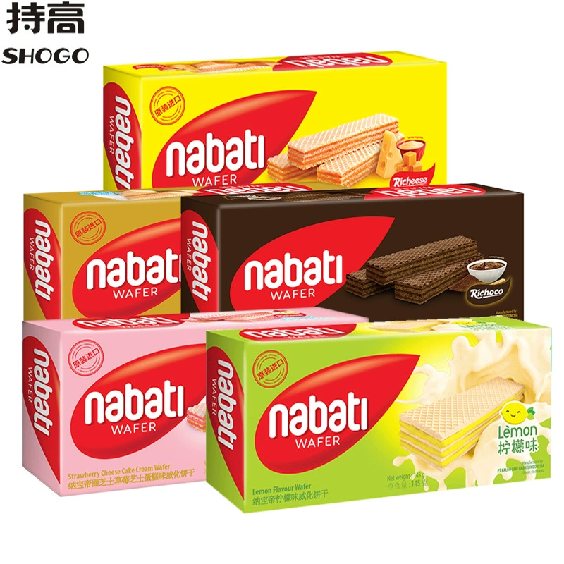 Импортированный из Индонезии сыр Nabody Tilly, вафельное печенье со вкусом клубники и шоколада 145 г Leisure Zero Food