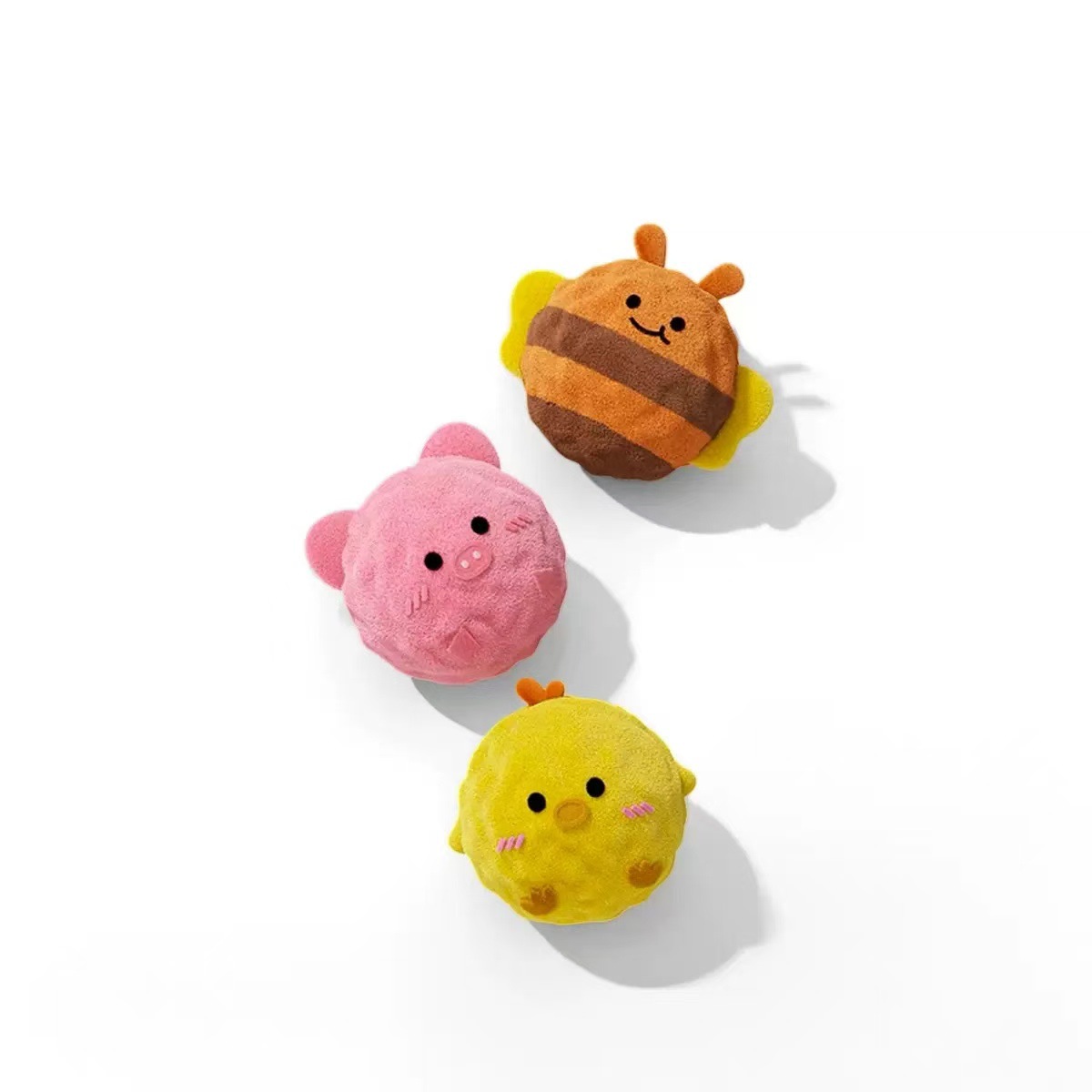 Nuevos juguetes para perros de dibujos animados bolas de espinada sonoras bolas elásticas de molienda de dientes auto-hi interactivo juguetes para mascotas suministros de bolas image 6