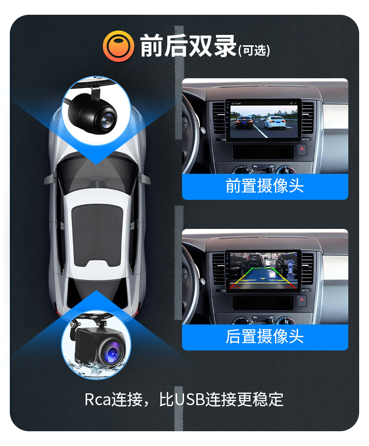 Suitable for 05-10 Nissan Tiida Tiida Navigation Mp5 Radio Carplay Car Navigation System