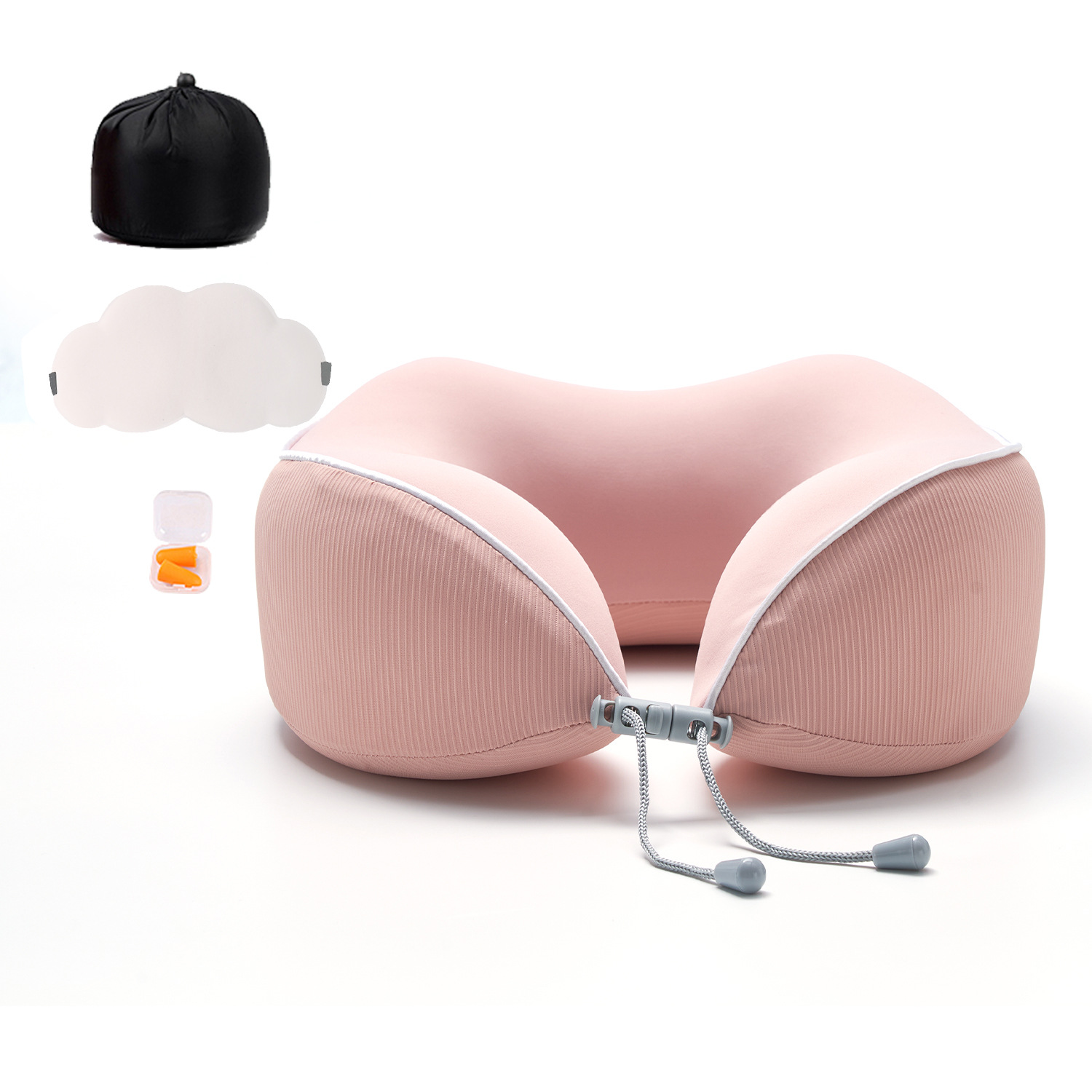 Venta caliente transfronteriza de espuma de memoria almohada en forma de U almohada de espuma de memoria de espacio siesta almohada portátil de viaje almohada en forma de U almohada para el cuello image 24