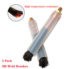 5PCS焊縫焊珠接頭酸洗刷焊接清洗頭M6M8M10焊接毛刷焊道清洗刷機