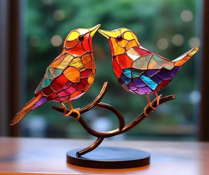Home Decoration Bird Series Alloy Decorations_voghion.com