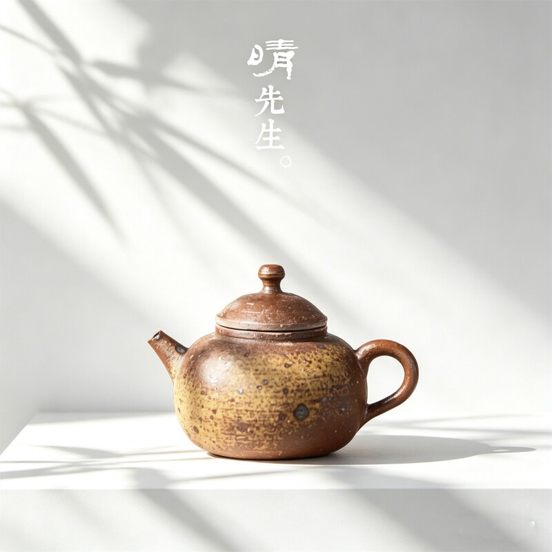 Jingdezhen handmade stoneware pot natural old rock mud wood burning Taiwan is teapot ceramic teapot ancient pottery pot