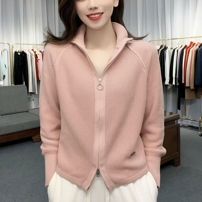 Jacket for leisure with zipper