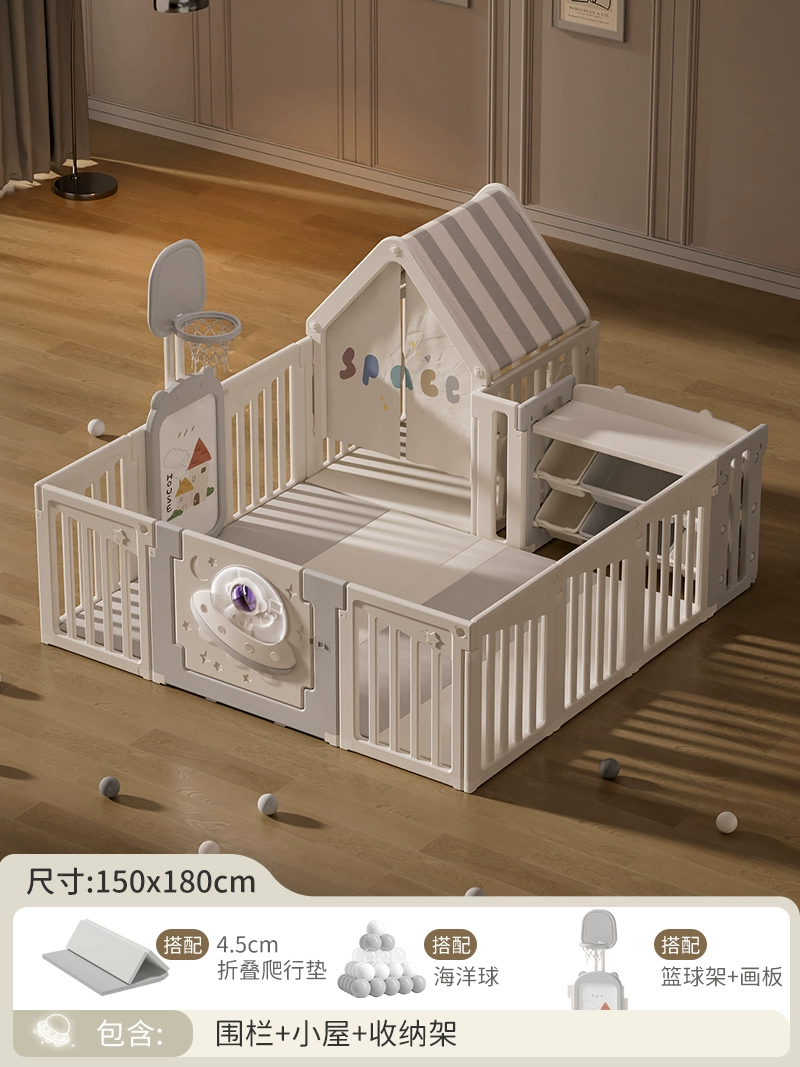 Children's fence for crawling, game mat