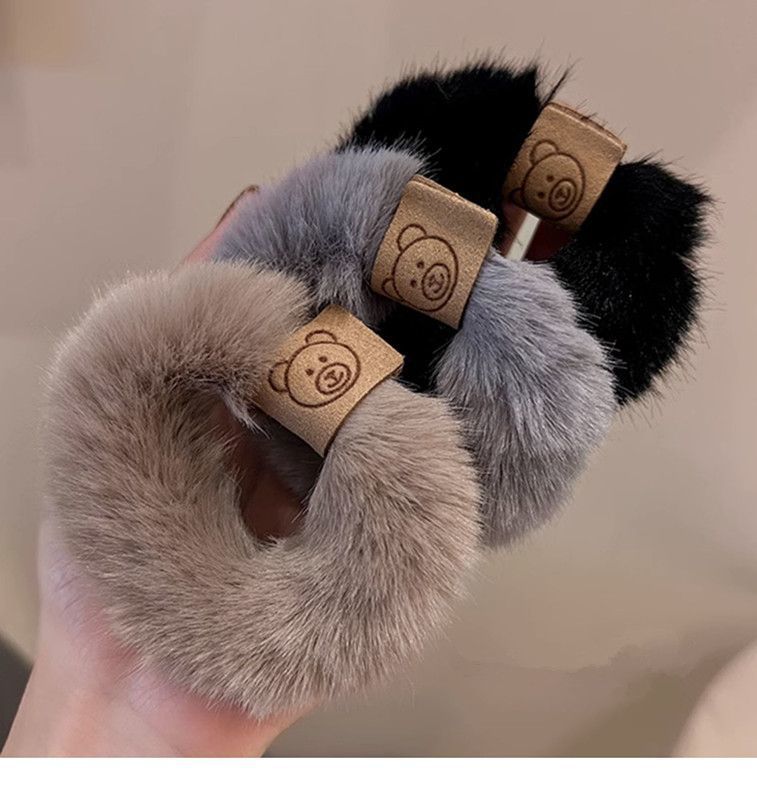 Simple Style Bear Plush Hair Tie display picture 1