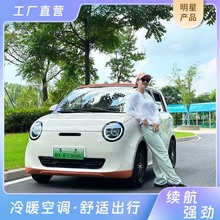 新能源小汽车电动四轮车全封闭女士成人空调两用锂电池家用代步车