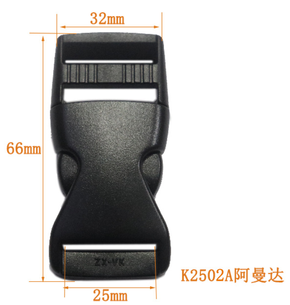 Zhengxin hebilla de plástico de alta calidad hebilla bolsa accesorios mochila hebilla ajustable hebilla femenina POM material hebilla de la cintura