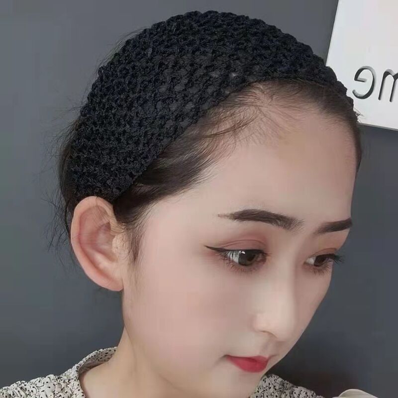 ムース百搭フィッシュネットヘアバンド、シームレス美容ヘアバンド、洗顔用ヘアバンド、ヘアフープ、エスニック女性用ヘッドスカーフ|undefined