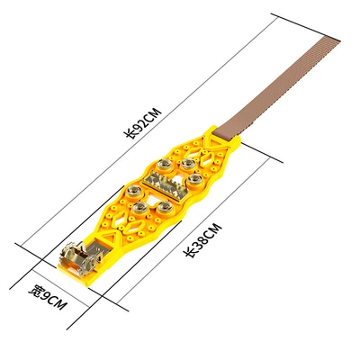 Thickeneded Winter Snow Chain — Tire snow chain - yellow-1-pack-no-wrench-included