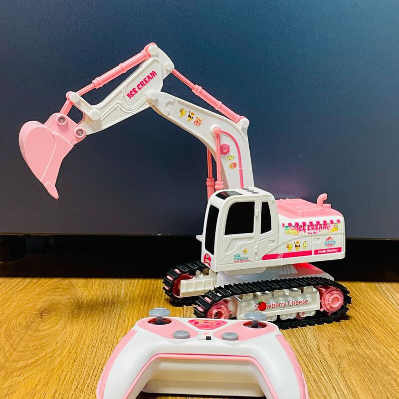 Pink Remote Control Engineering Vehicle Excavator Pink Girls Remote Control Car Kidsren's Excavator Music Sand Toy Pink Remote Control Engineering Vehicle Excavator Pink Girls Remote Control Car Kidsren's Excavator Music Sand Toy