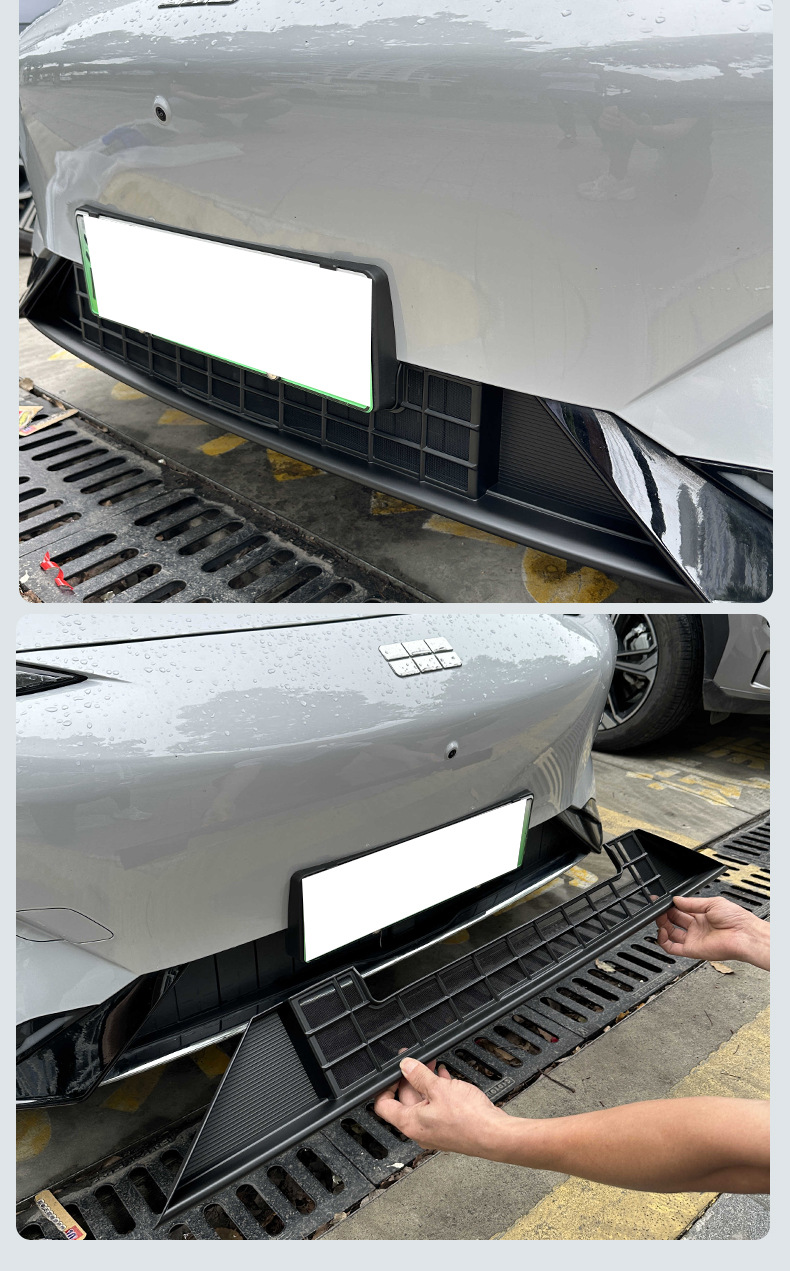 Special snap-on modification accessory for Geely Galaxy E8 insect-proof net, E5 front bumper grille radiator protection net cover