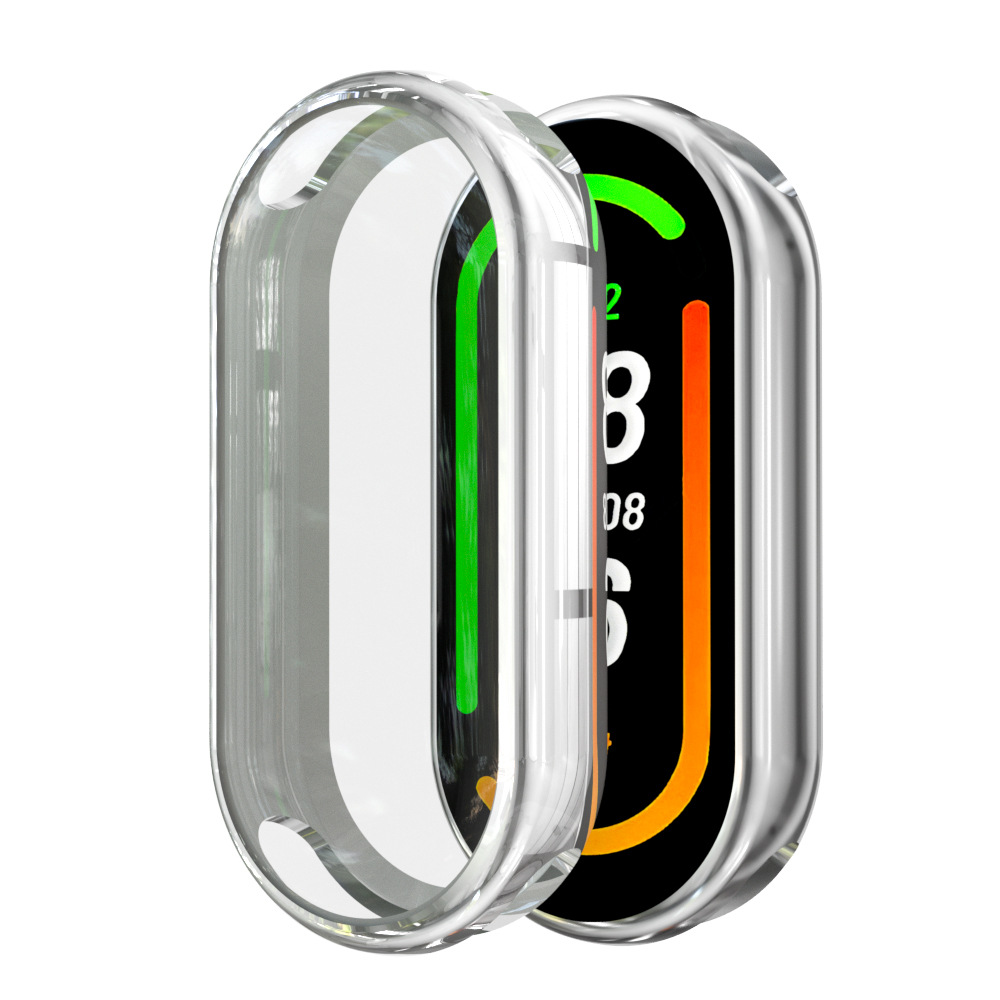 Suitable for Xiaomi band9 watch case, Mi Band 9 Nfc protective case, PC tempered film integrated TPU full-package protective case undefined