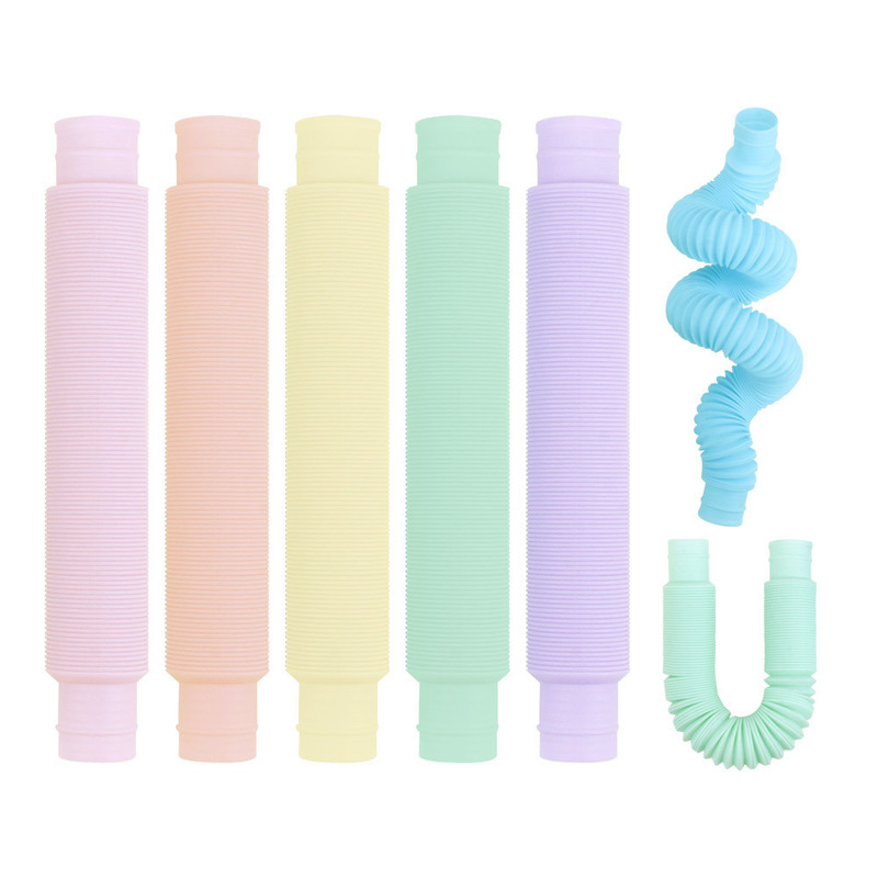 Cross-Border Stress-Relief Toy Pop Tube Adult Corrugated DIY Stretch Tube Macaron-Colored Stretchable Plastic Tube Cross-Border Stress-Relief Toy Pop Tube Adult Corrugated DIY Stretch Tube Macaron-Colored Stretchable Plastic Tube