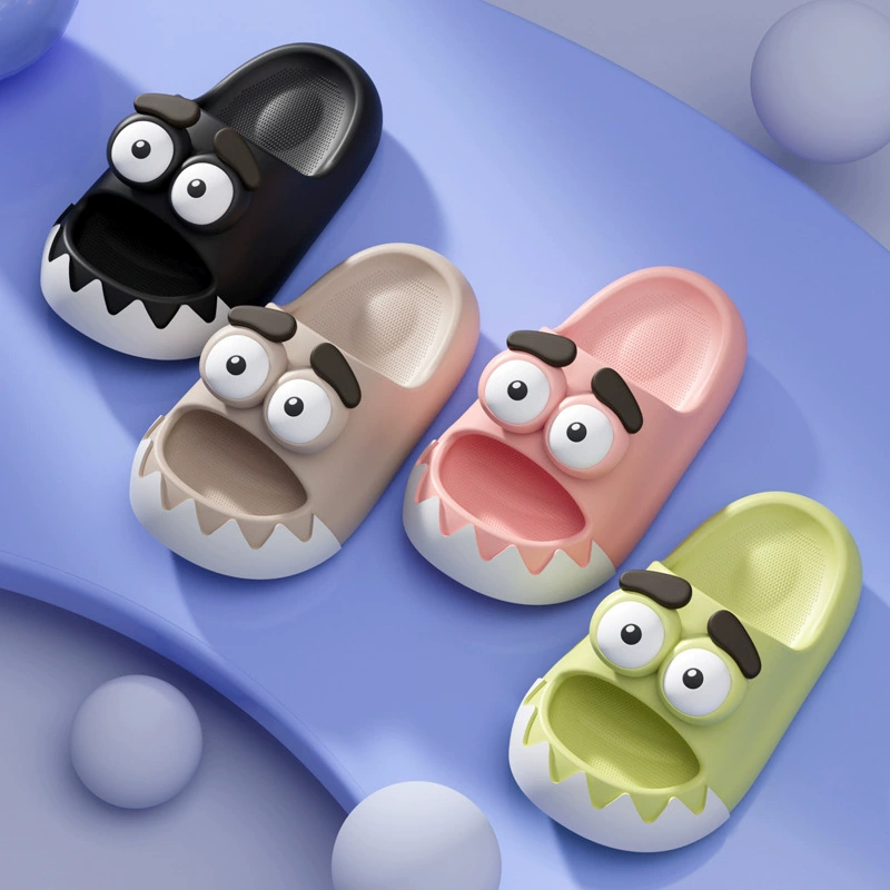 Динозавр глаз EVA Детские тапочки для мальчиков и девочек выходят домой четыре сезона