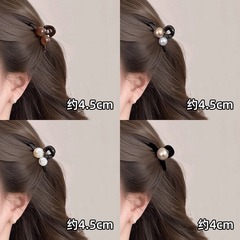 珍珠小抓夹前额刘海碎发公主头半扎发夹鲨鱼夹女2025新款夹子头饰