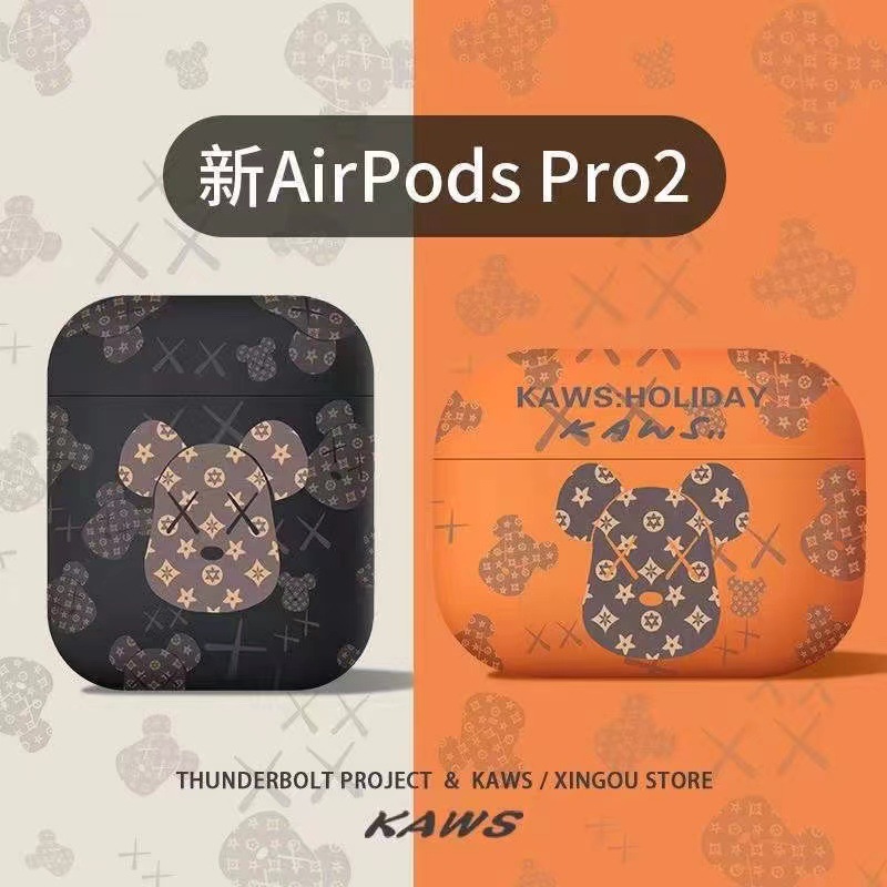 適用新款蘋果airpodspro2代耳機套 airpods保護套TPU暴力熊耳機殼