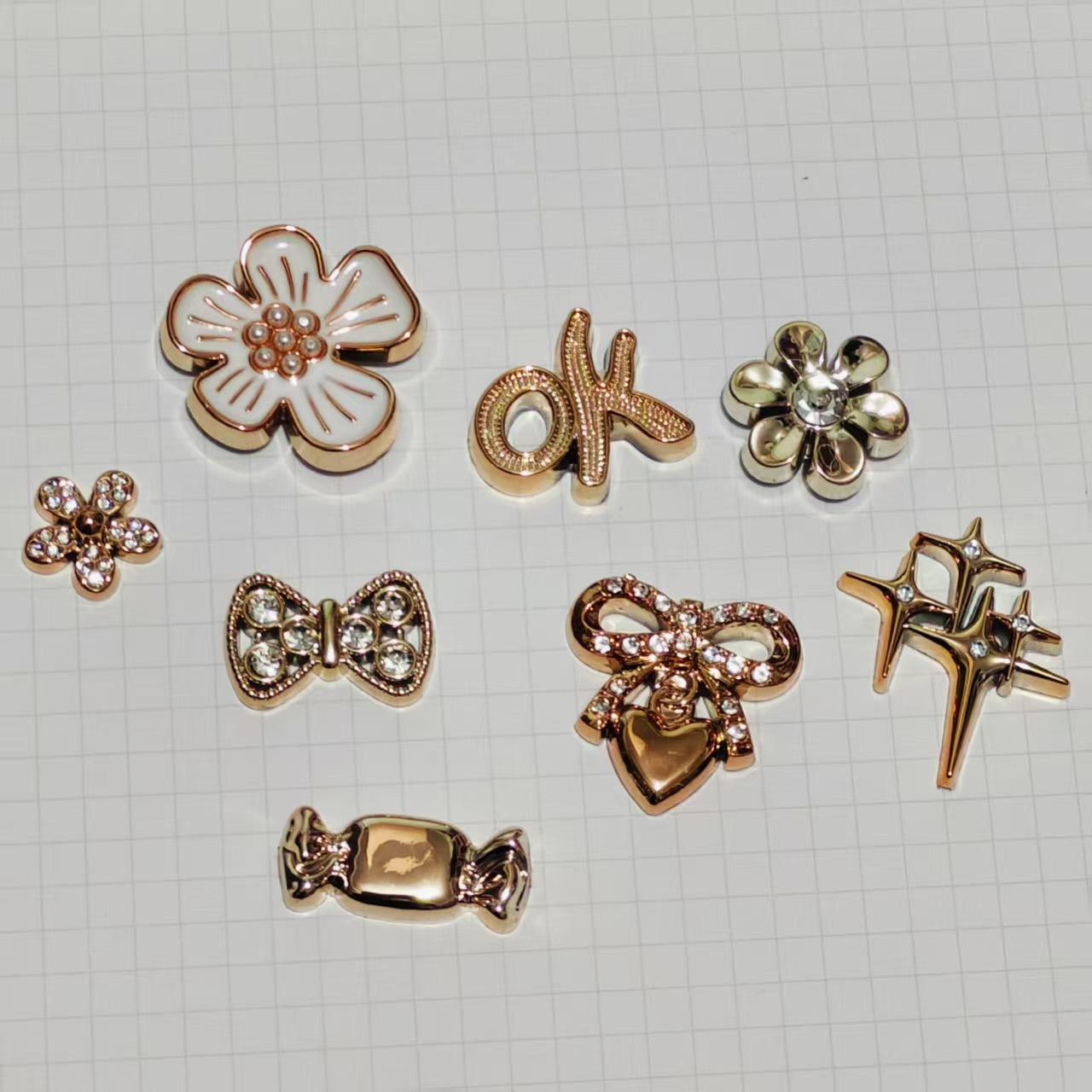 洞洞鞋凉鞋运动鞋休闲鞋手机壳配件饰品DIY配件工艺品DIY配件包包