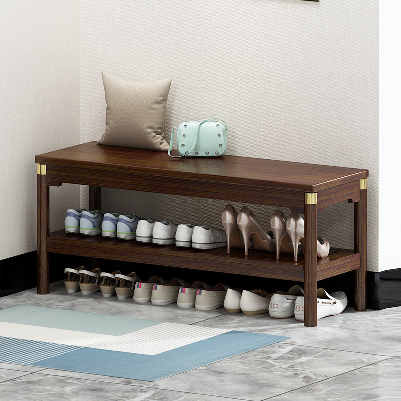Nuevo estilo chino cambio de zapatos taburete casa puerta usando taburete casa simple taburete largo puede sentarse zapato estante zapato tienda zapato prueba de heces