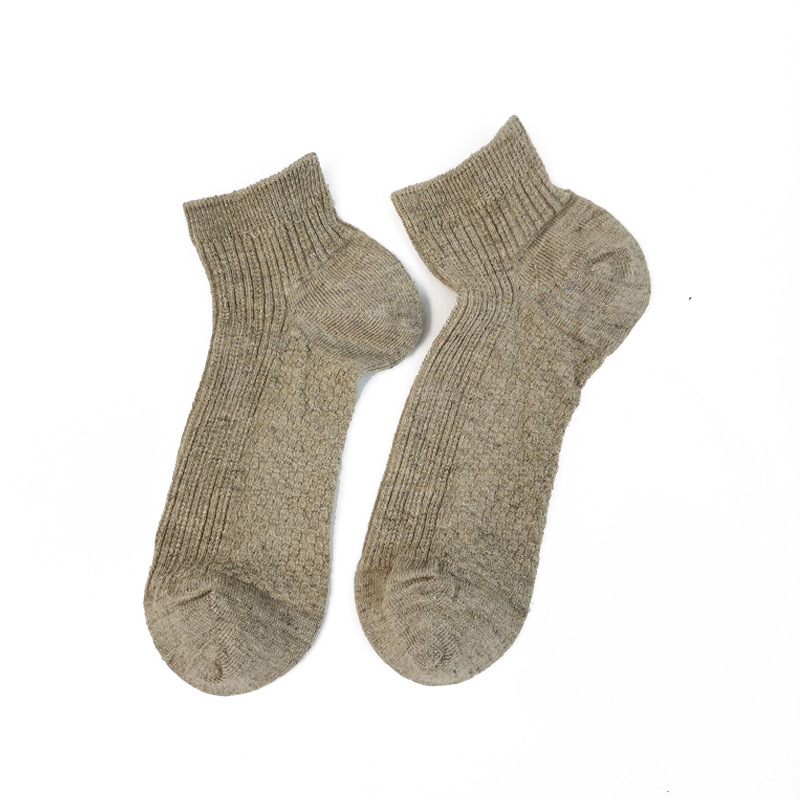 男女春夏ビジネスカジュアル漢麻ショートソックス吸汗防臭無捺染大麻ソックスhemp socks|undefined