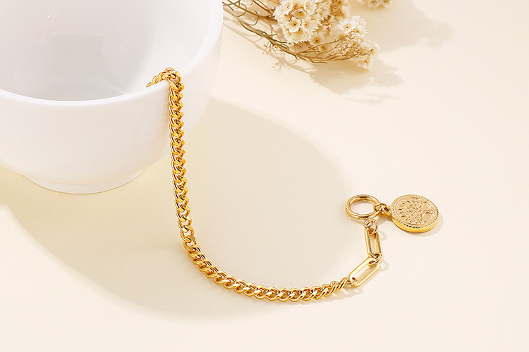 Mode Cœur Plaqué Or 18K Acier Au Titane De Gros display picture 6