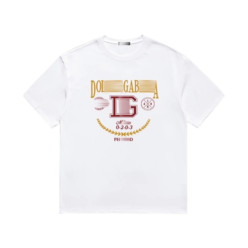 D Dujia G 夏新作人気プリントヨーロッパ通気性ラウンドネックカジュアル万能トレンドブランドトップス Tシャツ半袖メンズ|undefined