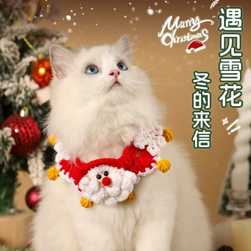 Зимний Christmas шарф, чокер, утепляющая шапка