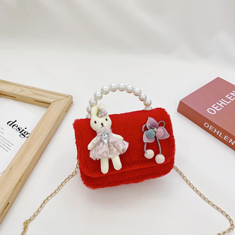 Bolsa de Niños de peluche 2022 nueva niña mini linda princesa bolso de hombro moda chica bolsa de mensajero