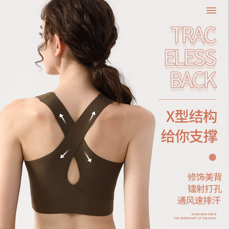 【Suitable for Moderate Intensity Exercise】Yoga Beautiful Back Sports Bra for Women Without Underwire
