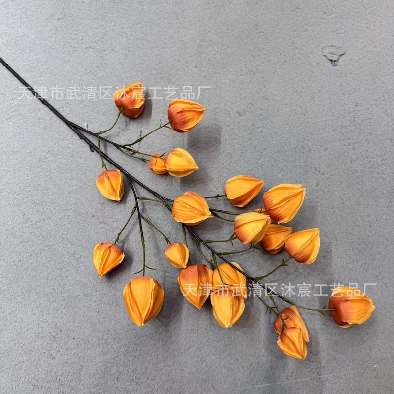 仿真灯笼果婚庆布景插花软装花泡沫木棉果艺商场陈列装饰拍摄道具|undefined