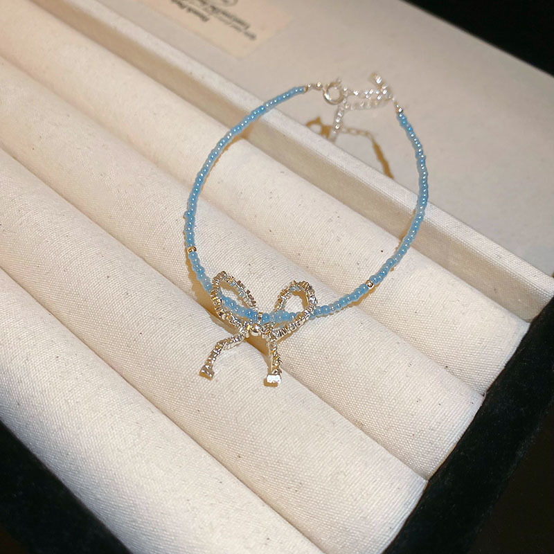 Pulseras de zircon azul marino frescas y lujosas pulseras de alta sensación 2026 nuevas joyas de moda de verano versátiles image 20