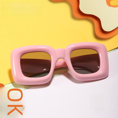 New square children's sunglasses with inflatable novelty party glasses, Instagram-style personality, cross-border children's sunglasses