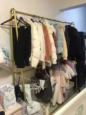 Double-layer wedding dress, stand, hanger, suit