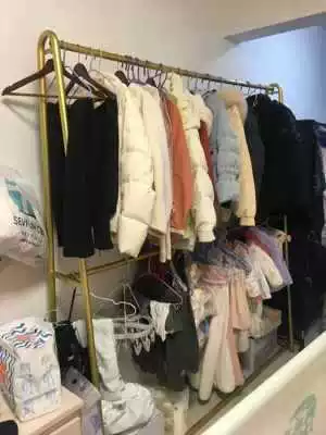 Double-layer wedding dress, stand, hanger, suit