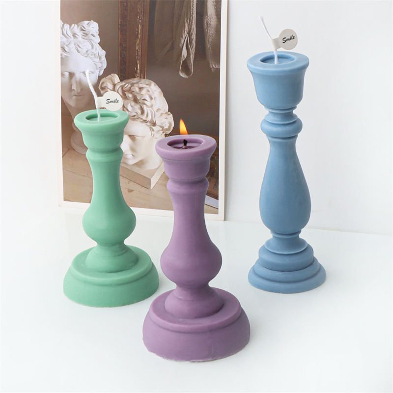 硅胶复古烛台造型蜡烛模具 (3).jpg