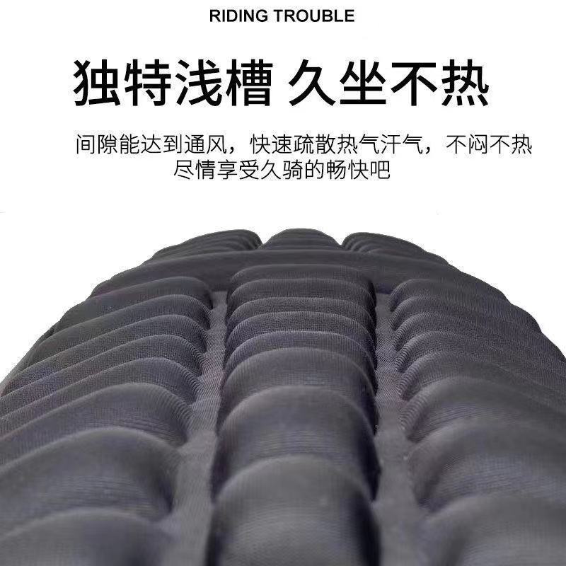 Funda de cojín de motocicleta, amortiguación, aislamiento térmico y transpirable, automóvil eléctrico, cojín de asiento grueso, cubierta de asiento de protección solar para scooter, universal para todas las estaciones image 4