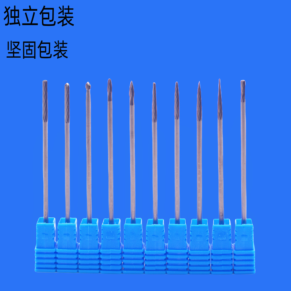 3x3x75mm varilla de extensión de aleación dura archivo rotatorio de acero de tungsteno archivo rotatorio amoladora eléctrica accesorios de pulido Desbarbado