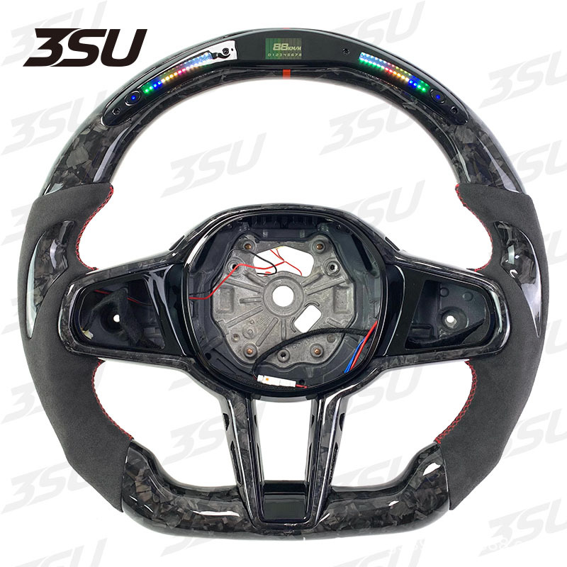 Suitable for Bmw New 1234 Series G20G22 Cs M4 Steering Wheel Modified Carbon Fiber Steering Wheel Shift Paddles