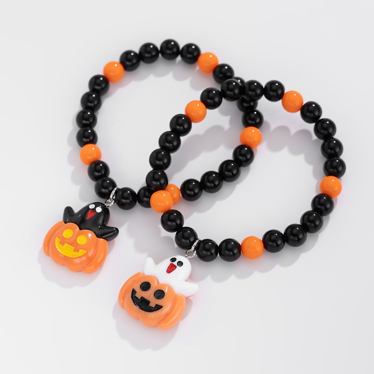 21g Weight Alloy Pendant Material Bracelets Classification CCB, Arylic, soft clay Chain Material 1 Set Quantity Festival Occasion CCB, Arylic, Alloy Material Halloween Festival Pumpkin, Bat, Ghost Pattern Women's Gender Beaded, Enamel Design Funny Style Funny Pumpkin Bat Ghost CCB Arylic Alloy Beaded Bracelets Wholesale 28