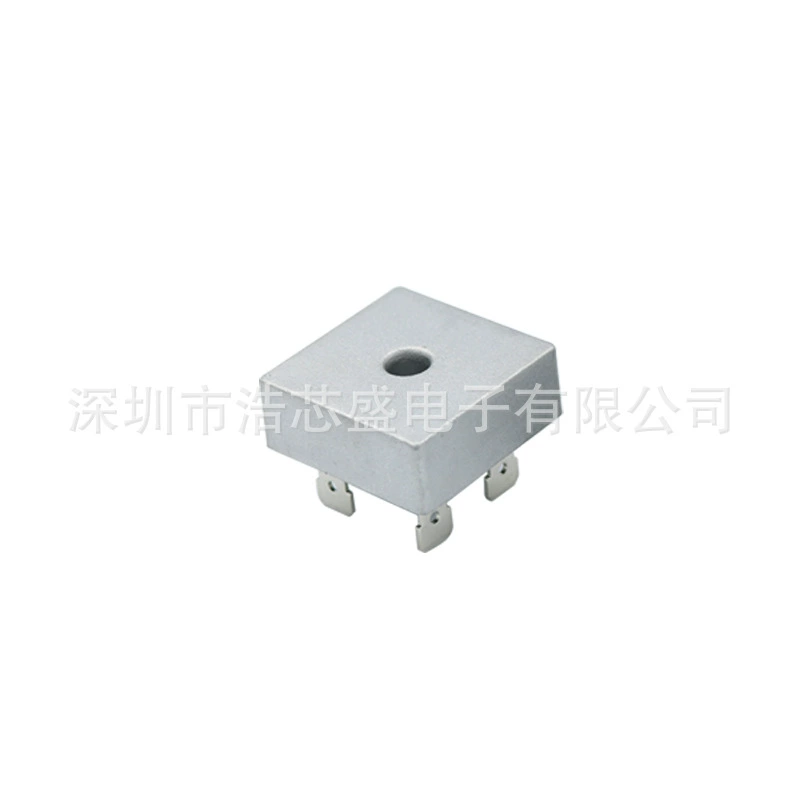 Factory direct sales KBPC5010 large chip copper flat feet 50A1000V single-phase bridge rectifier bridge stack suitable motor