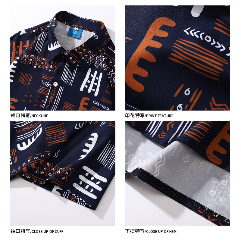 Japanese retro ethnic shirt