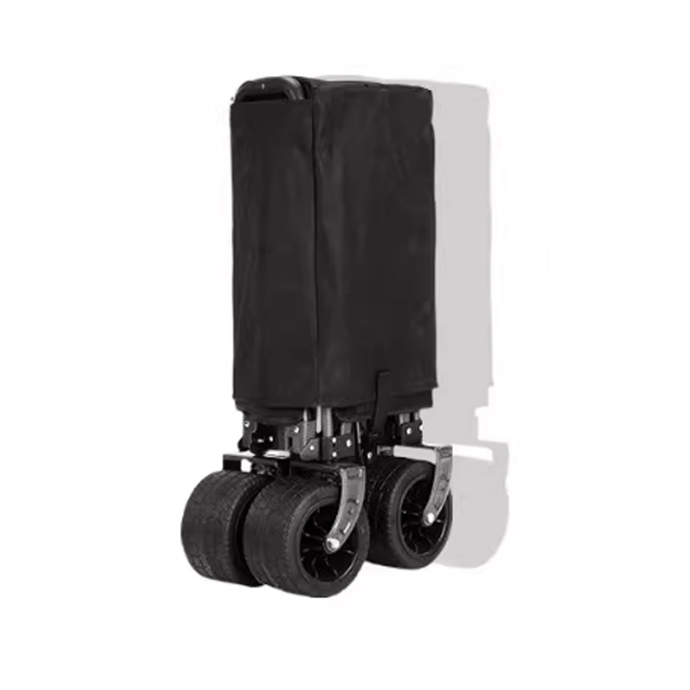 Compact Folding Camping Trolley All Terrain Four Wheel Pull Cart_voghion.com