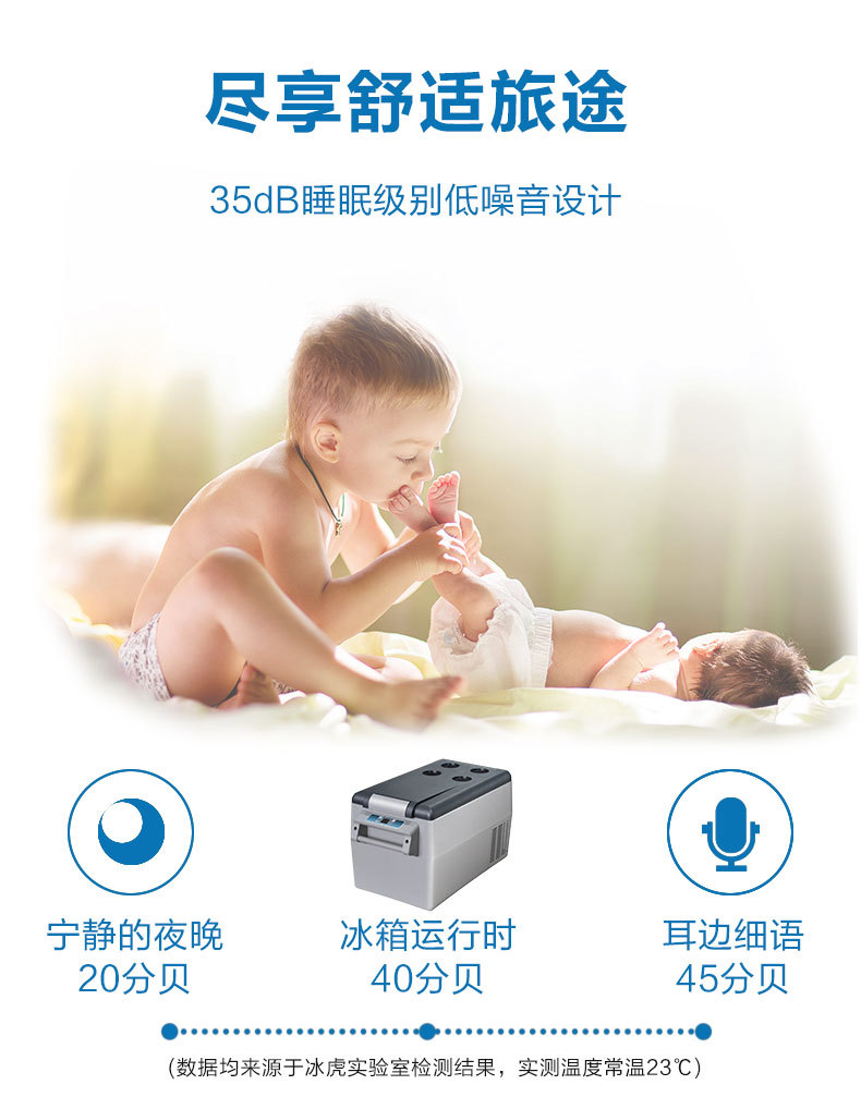 Ice Tiger Compressor Car Refrigerator Car Home Dual-use Refrigeration 12v24v Portable CF35 Dormitory Mini Refrigerator