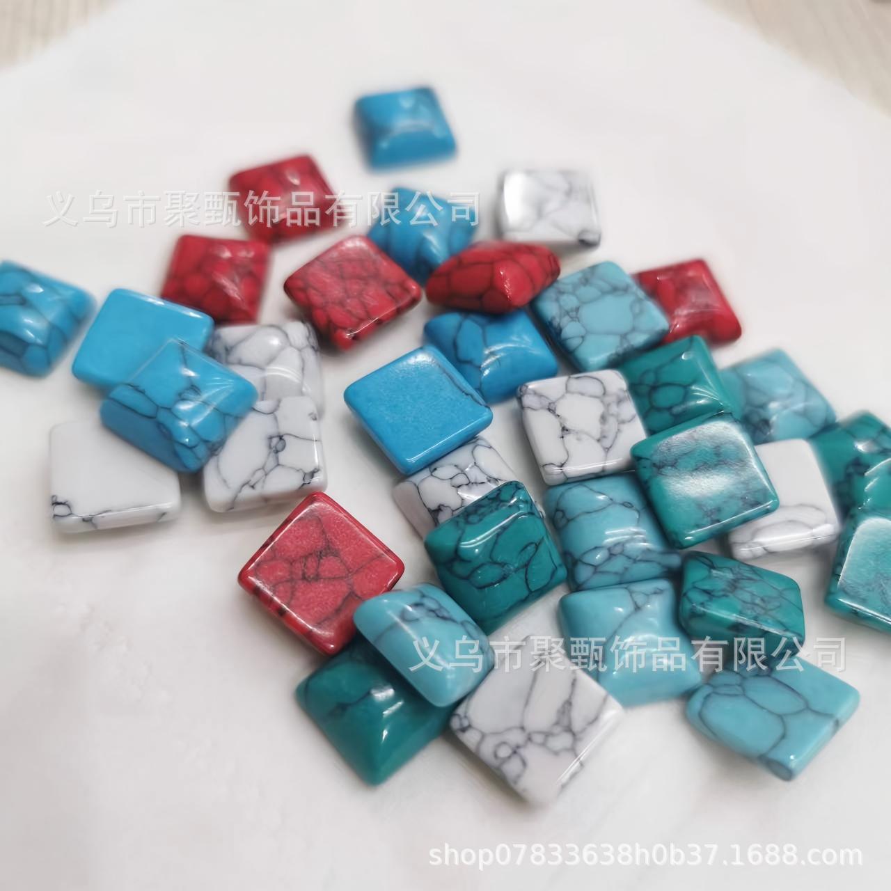 turquoise square gemstone for ring
