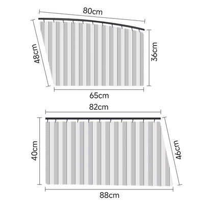 Car curtains: with Embedded Track, Interior